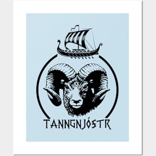 Tanngnjostr goat Posters and Art